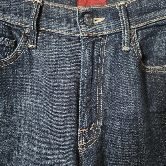 MOTHER | Insider Crop Step Fray Denim Jeans in Speed Racer - Size 25 - Picture 7 of 16